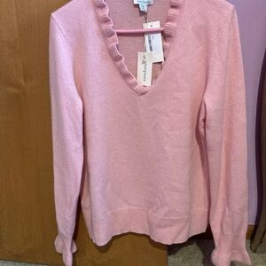 Sundance size M pink cashmere sweater